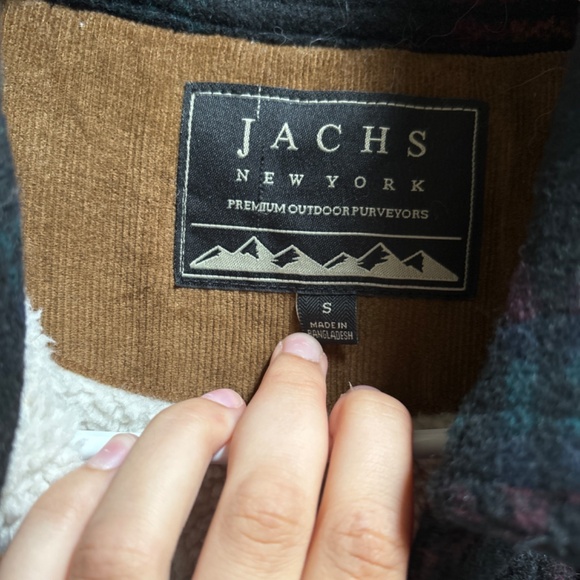 JACHS New York fuzzy sherpa flannel coat (read description) - Picture 3 of 3